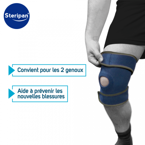 Unisexe Genouillère en Duvet de Canard Blanc Kneepad Hiver Super Chaud  Thermique Etanche Anti-vent/froid Protège Soutien Genou Réglable Sangle  Bandage