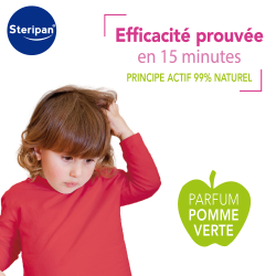 Lotion traitante anti-poux Steripan efficacité prouvée en 15 minutes