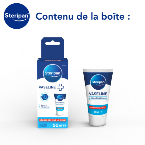 Vaseline Steripan contenu de la boîte