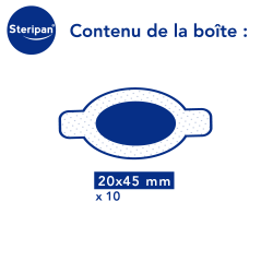 Pansement apaisant piqûres d'insectes Steripan contenu de la boîte