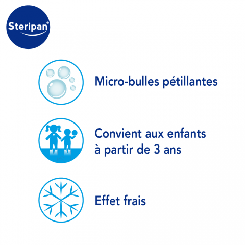 Gel crépitant apaisant piqûres d'insectes micro-bulles pétillantes, effet frais et convient aux enfants à partir de 3 ans