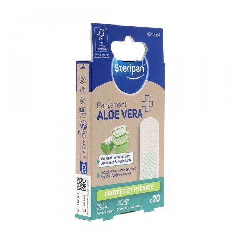 Pansement Aloe Vera Steripan cote gauche