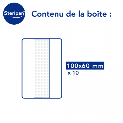 Bandes à découper Steripan contenu de la boîte