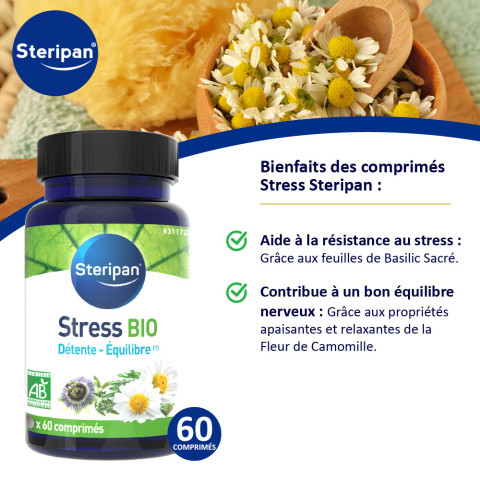 Complément alimentaire Stress Bio Steripan bienfaits