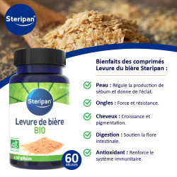 Complément alimentaire Levure de bière Bio Steripan bienfaits