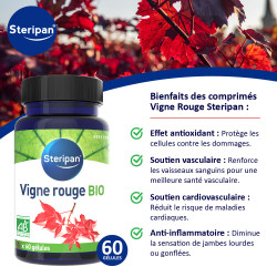 Complément alimentaire Vigne Rouge Bio Steripan bienfaits