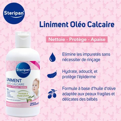 LINIMENT OLÉO-CALCAIRE nettoie protège et apaise