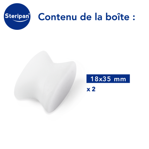 ÉCARTEURS D'ORTEILS Gel x2 contenu de la boite