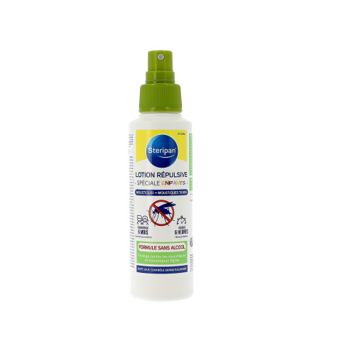 Lotion répulsive spéciale enfants anti insectes sans bouchon