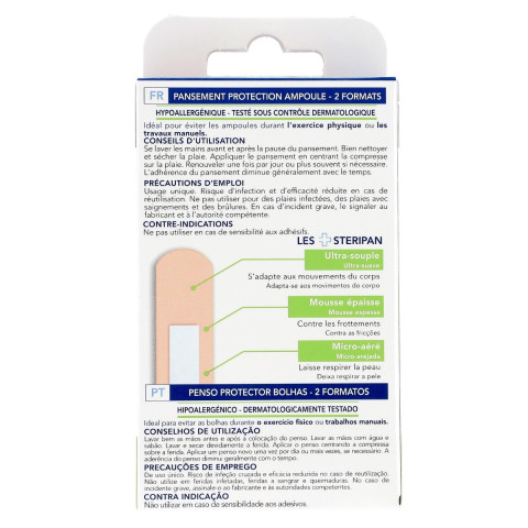 PANSEMENT PROTECTEUR AMPOULE dos