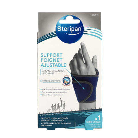 Support Poignet Ajustable Steripan face