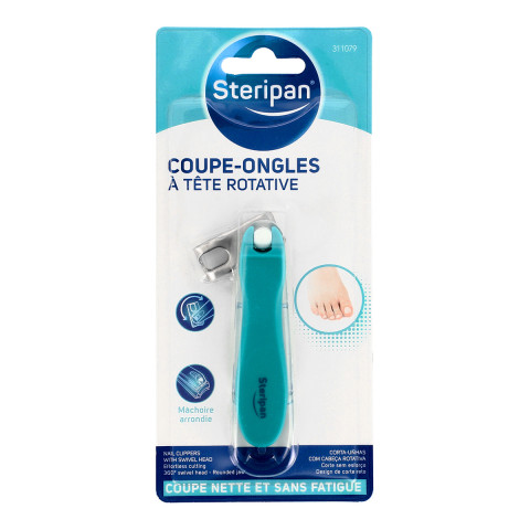 Coupe-ongles à tête rotative Steripan face