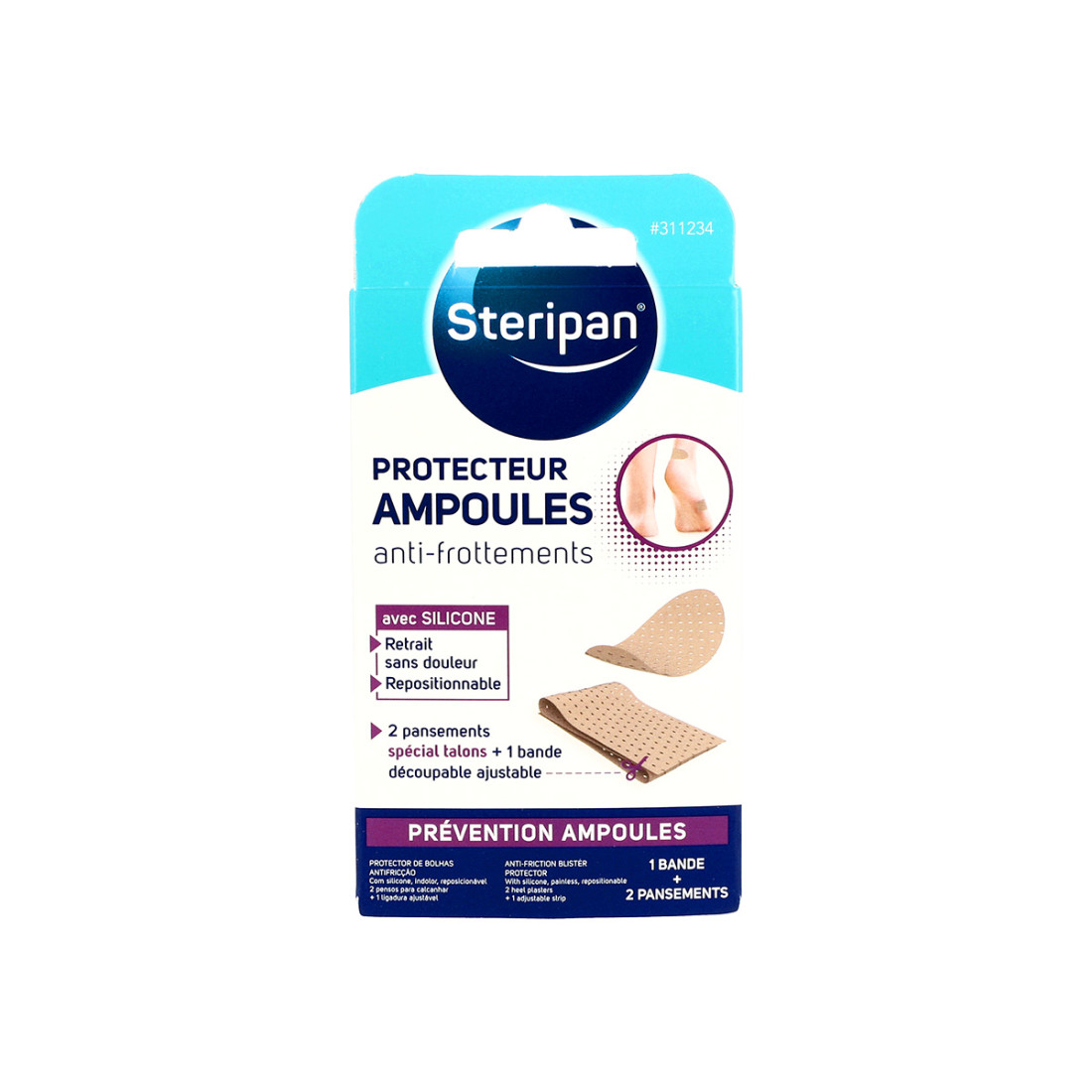 Protecteur Ampoules anti-frottement Steripan face