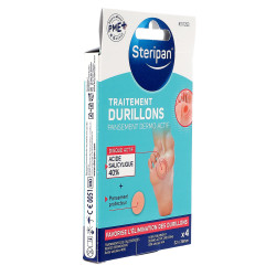 Traitement Durillons Pansement Dermo-Actif Steripan côté gauche