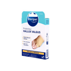 Protecteur Hallux Valgus 100% silicone médical Steripan côté droit