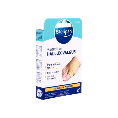 Protecteur Hallux Valgus 100% silicone médical Steripan côté gauche