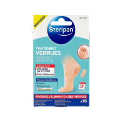 Traitement verrues Pansement Dermo-Actif Steripan Face