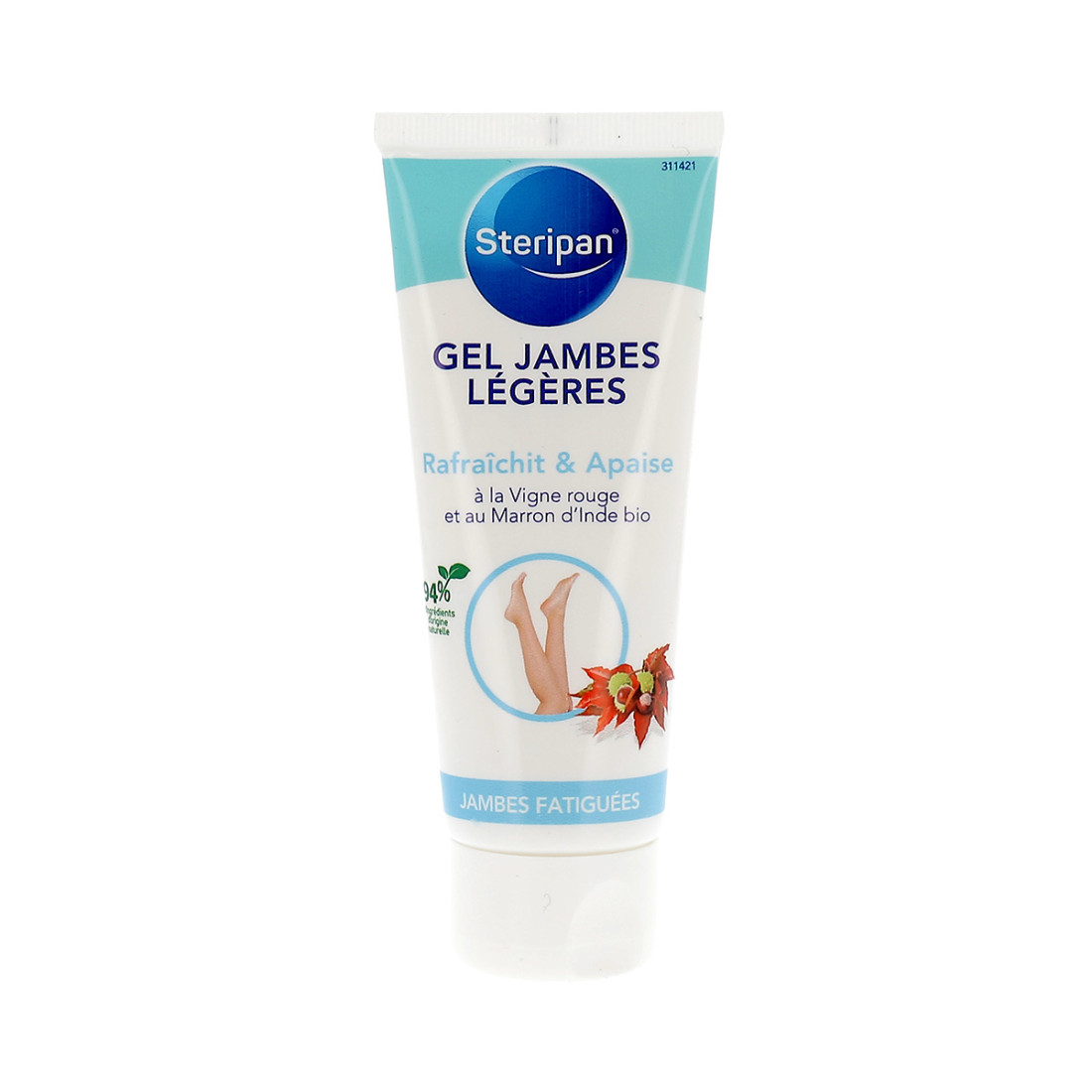 Gel jambes légères jambes fatiguées face