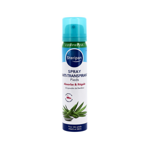 Spray anti-transpirant pieds Steripan fermé face