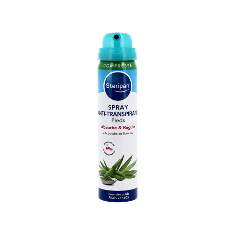 Spray anti-transpirant pieds Steripan ouvert face