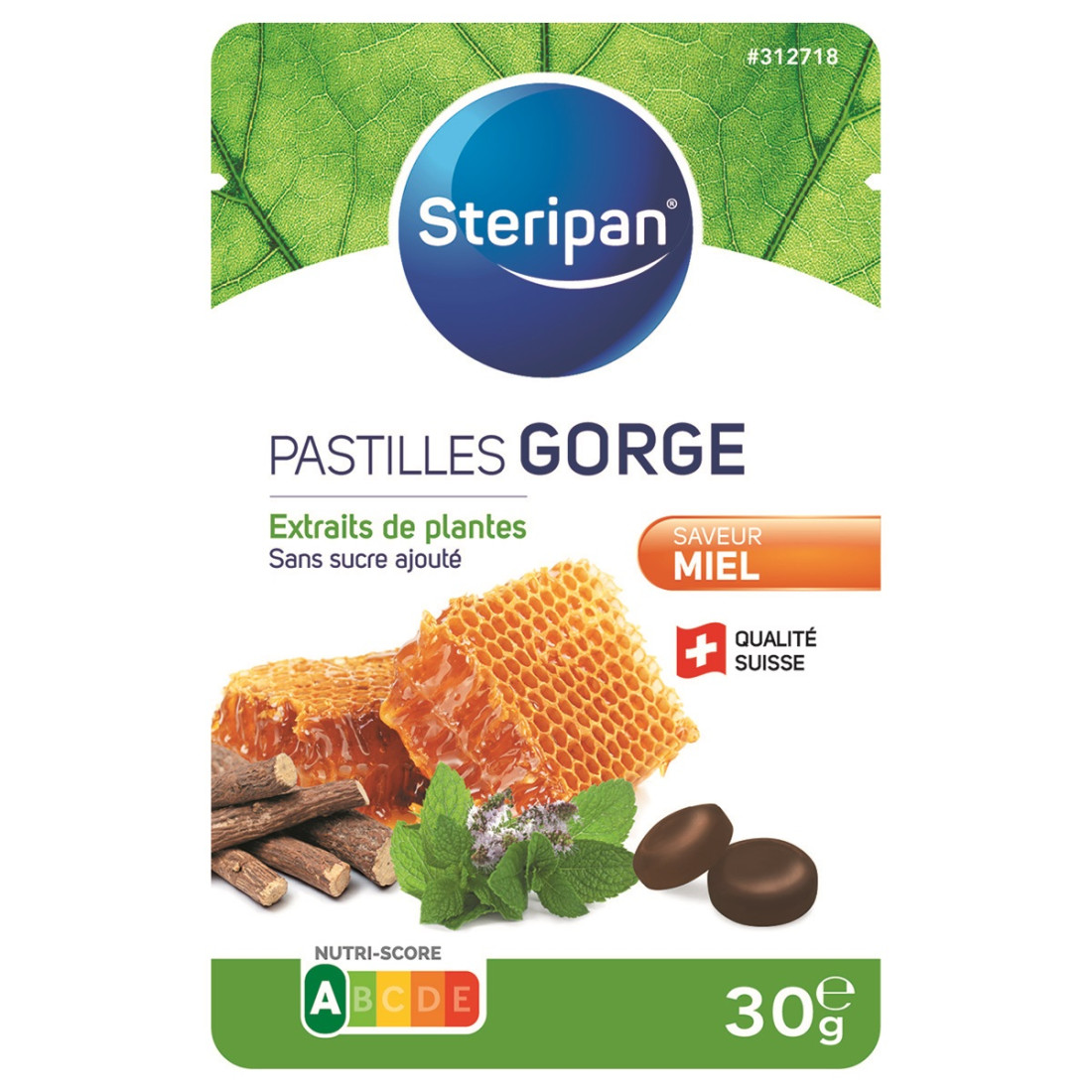 Pastille gorge Steripan miel