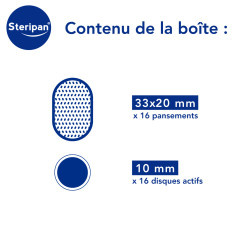 Traitement verrues contenu de la boîte