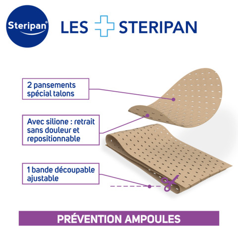 Pansements protecteur ampoules Steripan avantages