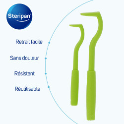 Tire-tiques Steripan 2 formats pour toutes tailles de tiques.
