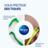 Utilisation facile du tire-tiques Steripan sur une peau.