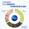Application du gel crépitant apaisant Steripan sur une piqûre.
