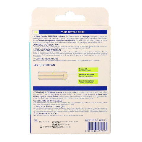 Tube orteils protecteurs cors Steripan dos