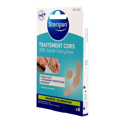 Soin Anti-Cors Pansement dermo-actif Steripan côté droit