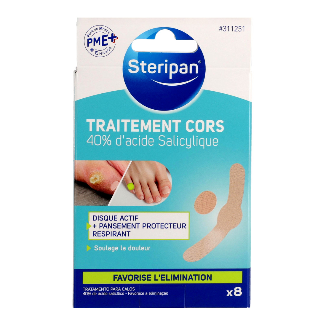 Soin Anti-Cors Pansement dermo-actif Steripan face Soin Anti-Cors Pansement dermo-actif Steripan face