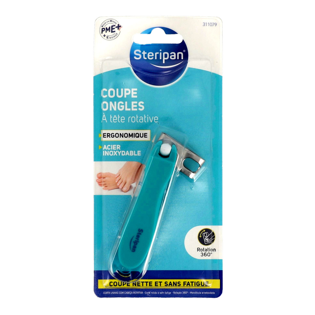 Coupe-ongles à tête rotative Steripan face Coupe-ongles à tête rotative Steripan face