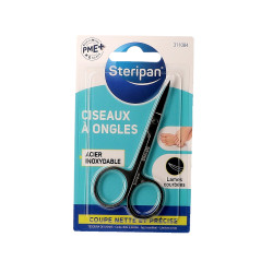 Ciseaux à ongles classique Steripan face