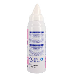 Spray nasal pour bébé Steripan en bouteille dos gauche