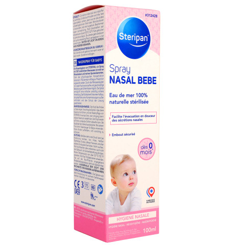Spray nasal bébé enfant Steripan gauche