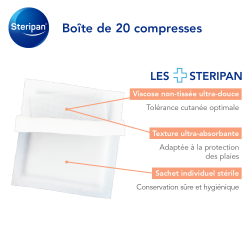 COMPRESSE NON TISSÉE STÉRILE