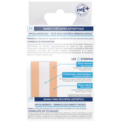 BANDE À DÉCOUPER ANTISEPTIQUE