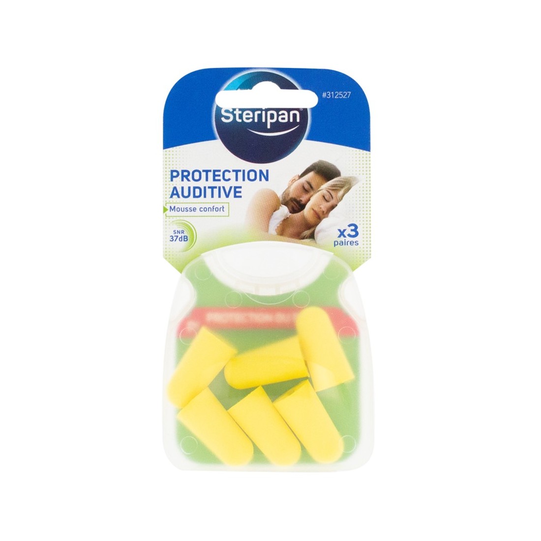 Protection auditive silicone anti-bruit, 3 paires