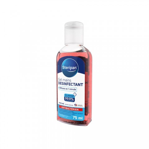 GEL MAINS DESINFECTANT ANTIBACTERIEN PARFUME COTE DROIT