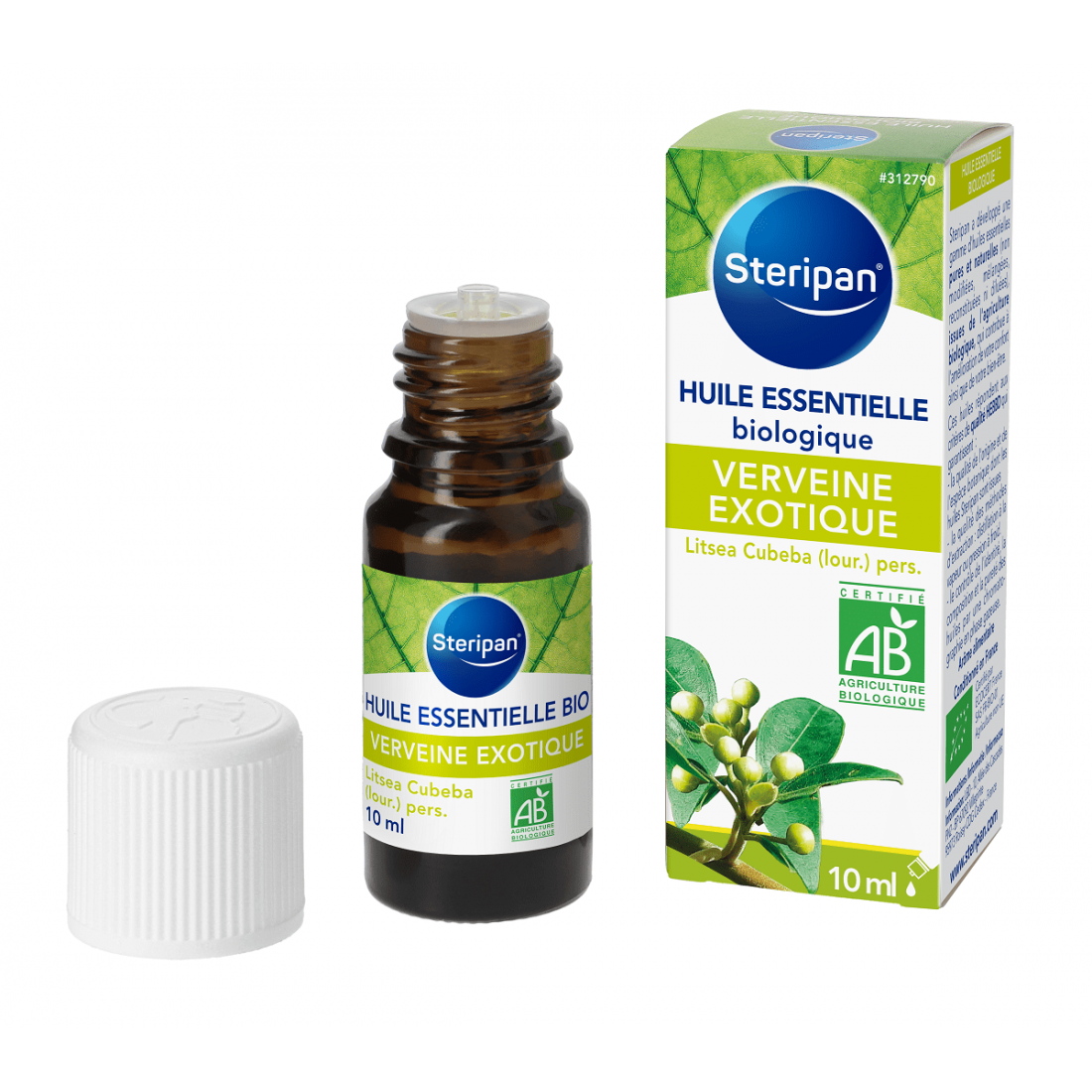 HUILE ESSENTIELLE DE VERVEINE EXOTIQUE BIO Flacon+pack