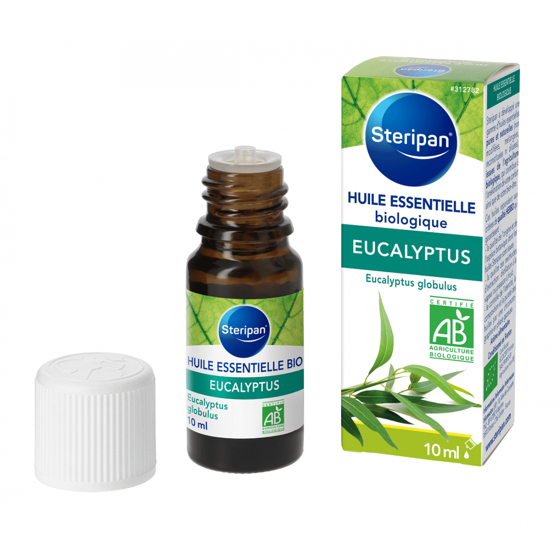 Huile essentielle d'Eucalyptus bio flacon + pack